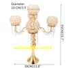 5 braço Candelabros De Cristal Do Candelabro De Casamento Candelabros De Mesa Centro Candelabros de Mesa Partido Decor Lantern stand Silver / Gold decor449