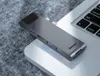 Tipo USB C Hub C Para HDMI Ethernet Multi USB 3.0 Thunderbolt Power Adapter para MacBook Pro Air USB-C Dock Divisor