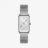 SHENGKE 여성 석영 손목 시계 사각형 다이얼 001 제네바 디자이너 스테인레스 스틸 스트랩 아날로그 패션 시계 숨겨진 걸쇠