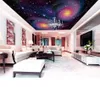 Colorful fantasy universe starry sky mural Living Room Bedroom Ceiling Wall Papers Home Decor