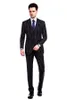 Beliebte Zwei Buttons Groomsmen Spitze Revers Bräutigam Smoking Männer Anzüge Hochzeit / Prom Bester Mann Blazer (Jacket + Pantst + Tie) 744