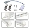 V-Shaped 2ft 3ft Cooler Door Led Tubes T8 Integrated Led Tubes 18W 28W AC85-265V Transparent cover Double Sides Led Lights