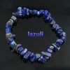 7 Pulseiras Chakra Cura Contas de Pedra Naturais De Cristal Chips Único Strand Mulheres Pulseiras Lazuli Tornozeleira Pulseiras Jóias