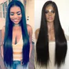 Dwukrotnie Ombre 4 T 613 Celebrity Wig Favy Full Lace Peruki 10a Dziewicze Chińskie ludzkie włosy proste niebieskie koronkowe peruki 26168707177875