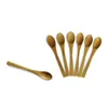 13 cm Wooden Spoon Jam Coffee Baby Honey Bamboo Spoon Mini Kitchen Stir Seasoning Tool Free Shipping