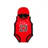 Sommer ärmelloses No23 Baby Strampler Basketball Baumwolle bequeme Kinder Rompers Kinder Sportkleidung mit Cap1840305