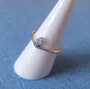 Vattendroppe Ring Set Originalbox för Pan 925 Sterling Silver V-Shape Women Girls Wedding Diamond Rings W197