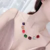 Collier boule luxueux haut de gamme pour femmes, collier de fête, couleur Choi Po, carré, qualité supérieure, Queen Fan Er noble