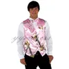 Rosa Camo Men Västar 2019 Slim Sit Camouflage Groom Vest Billiga Satin Real Tree Formell Bröllop Västar Land Custom Made