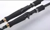3,0m Svart bärbar vibrerande flugfiske infällbar väg Aachen Long Shot Carbon Rakhandtag Gun Handle Short Section Fiske Rod