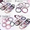 Hair Accessories Cord Gum Hair Tie Girls Elastic Hair Band Ring Rope Candy Color Circle Stretchy Scrunchy Mixed color