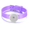 10pcspack Noosa Jewelry Candy Color Silicone Bracelet 20cm Fit 18mm Snap Buttons DIY Snap Jewelry for Child NN7138342367