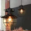 Vintage Pingente Luz Luz Industrial Lâmpada Luminária Luminária Luminárias Gaiola Edison Nordic Retro Loft Lamp Decoração Home