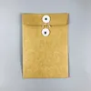 Papierowa torba z kopertą z vintage line klamry kartkę z życzeniami informacji Uszczelnione torby 17x22cm Hurtownie ZC1531