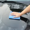 4pcs Blue Color Car Care Polishing Wash Towels Plush Microfiber Washing Drying Towel Strong Thick Plush Polyester Fiber Car Cleaning Cloth