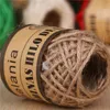 10M JUTE TWINE DIY قنب الحبل الكتان الحبل الحبل جوت الخيط ديكور الغزل ل DIY لعبة الحرف أجزاء خمر أدوات زفاف ريفي ريفي 285Y