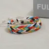 Simple Handmade Braided Rope Colorful Charm Bracelets For Men Women Lovers Couple Fashion Party Club Jewelry