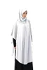 Muslim Islamic Ramadan Woman Long Khimar Hijab Solid Soft Prayer Hijab Elegant Modest Prayer Garment303R