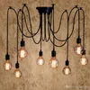 Zwart Wit Kabel E27 Hanglamp Industrieel Opknoping Lamp Hotel Office Store Restaurant Booth Spider Suspension Lighting