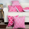 Hem Textil 6PC / Set Pillow Cases Cover 45 * 45 Bomull Geometrisk Kudde Kasta Pillowcase Sofa Kontor Heminredning Almohada 2019