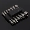 Freeshipping 14 st / set Power Nutdriver Nut Driver Bit Set Adapter Skruvmejslar Nutdriver Hex Shank Socket Nut Driver Adapter Bits