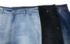 Mens jeans high street hip hop byxor smala fötter jeans 3 färg svart stor storlek asiatisk storlek 29-38