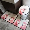 Modedruckte Toilettensitzabdeckungen Persönlichkeit Klassische Haus Nicht -Slip -Bad -Matte Hochwertige Badezimmerzubehör 3pcs249w