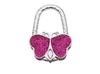 8 cores borboleta dobrado Handbag Bag Hook Hanger Titular Moda Rhinestone Crystal bag Hanger Gancho Titular SN2777