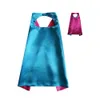 11 stilar 90 * 70cm Vanligt dubbelskikt Superhero Cosplay Capes för barn av 11-15 år gammal satin kostymer halloween cosplay cape klä upp