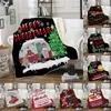 18 stilar Julfilm 3D-tryck Tjock Sherpa Fleece Merry Christmas Blankets Kids Vuxen Sjal Sofa Kasta filt