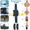Stimolatore muscolare ABS Hip Trainer EMS Cintura addominale Elettrostimolatore Esercizio muscolare Attrezzatura domestica Elettrostimolazione J1756