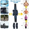 Muscle abdominal Stimulateur formateur EMS Fitness Equipment muscles Accessoires d'entraînement électrostimulateur exercice à la maison J1756