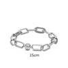 925 Bracelets à chaîne interweave à cravate Sterling Tie avec boîte pour pand bracelet femmes bijoux de mariage W2283001