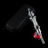 CSYC NC025 Smoking kit Mini Hand Pipe With 510 Thread Ti Tips stainless Dab Tool Zipper case Concentrate Oil Rigs Hand Pipes7442681