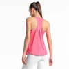 Kobiety seksowne otwarte back sport solidne koszule jogi krawat trening racerback topy z czołgami