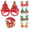 Jultema barn glasögon papper multi design glasögon för fest festival dekorativ mask rekvisita heta försäljning kreativ