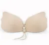 Amazon Fashion Silicone Undergarments Bridal Bra Thicker Sexy Breathable Gather Invisible Adhesive Bras New drawstring Women underwear Bridal Nobras 2022