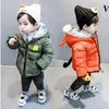 Boy winter monkey coat jacket 2019 Korean version of children cartoon padded coat jacket baby