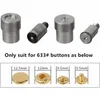 1 Set Hand Drukken Klem Machinegereedschap 9.5mm Prong Snap Knoppen Schimmel 6mm Oogdalen Grommets Die Mold T5 / 633/201 Snap Fastener Dies