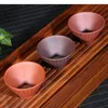 Purple Clay Heart Sutra Cup Ceramic Built Tea Mug Single Master Teacup Personal Small Tea Bowl