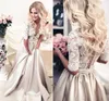 champagne wedding party dresses