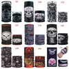 Seamless Multifunction Magic Skull Scarf Half Face Mask Outdoor Cycling Turban Riding Mask Neck Warmer Scarf Halloween Costume VT0559