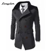 double breasted wool pea coat
