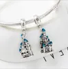 Passend für Pandora-Armbänder, 20 Stück, Prinzessinnenschloss, Silber-Charms, baumelnde Charm-Perlen für Großhandels-DIY-Europäischer Sterling-Halskettenschmuck