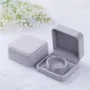 Gray bracelet box velvet bracelet box solid color jewelry box flocking jewelry case high quality jewelry case