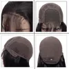 Lace Front Menselijk Haar Pruik Braziliaanse Virgin Kinky Krullend Haar 4x4 Kantsluiting Pruiken met Baby Haar Middendeel Natuurlijke Kleur 10-24 Inch