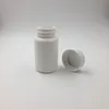 100PCS / LOT 100 ml HDPE Refillerbara kapslar Containerflaskor Barnsidiga Cap Pill Flaskor