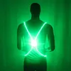 Motocycle Racing Vêtements Ly 1pcs Light Up LED Gilet Réfléchissant Ceinture De Sécurité Sangle Nuit Courir Cyclisme Glow SD6691