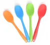 Flexible Résistant À La Chaleur Intégrer Poignée Silicone Cuillère Multifonction Scoop Grattoir Spatule Crème Glacée Pelle À Gâteau Cuisine Outil SN4287