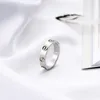Titanium Steel Wedding Brand Designer lovers Ring for women Luxury Zirconia Engagement Rings men jewelry Gifts in Stainless Steel
